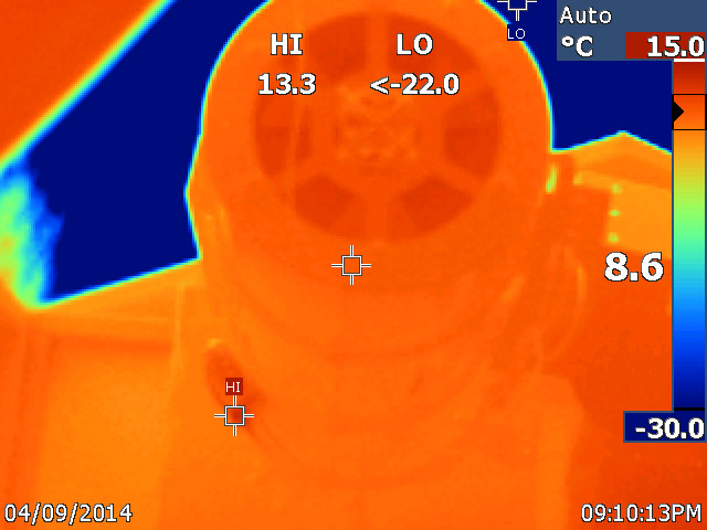 Rear of OTA against night sky