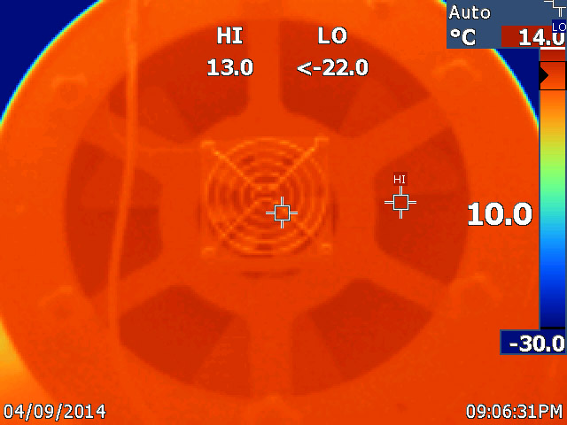 Rear of OTA with sky in the background